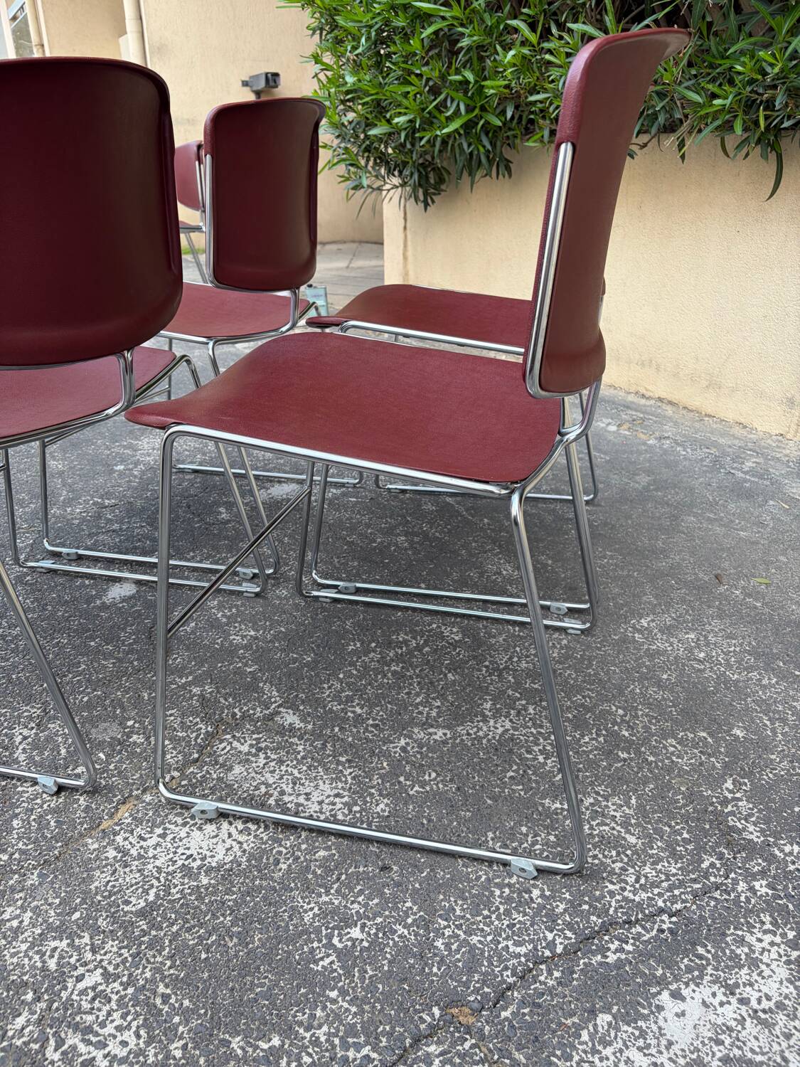 4 Max Stacker chairs by Steelcase, 1970s