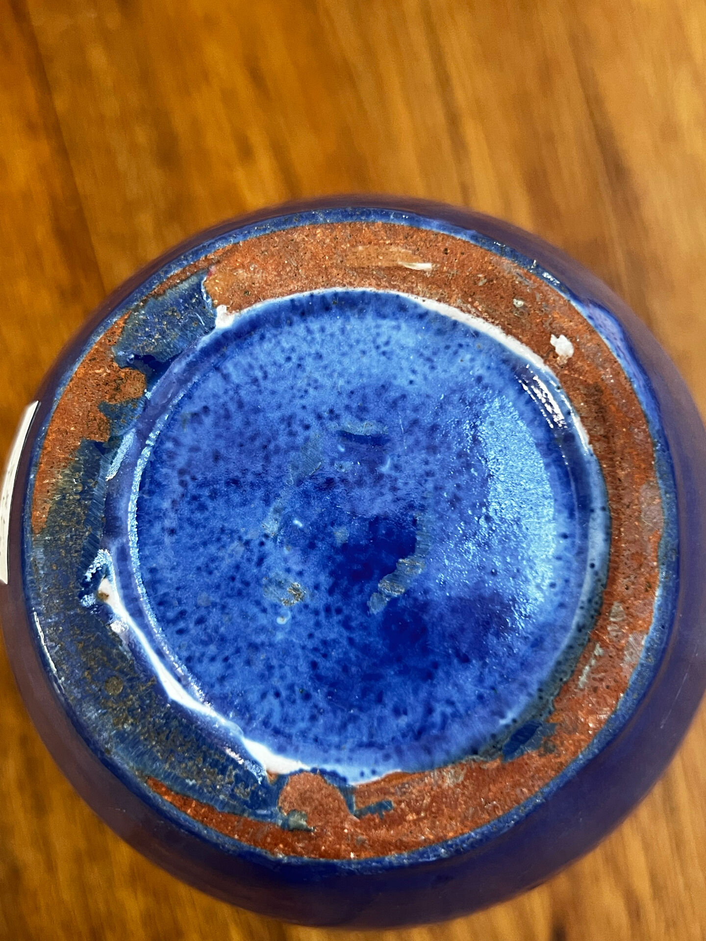 Vase from the 1940s/50s with oxblood glaze.