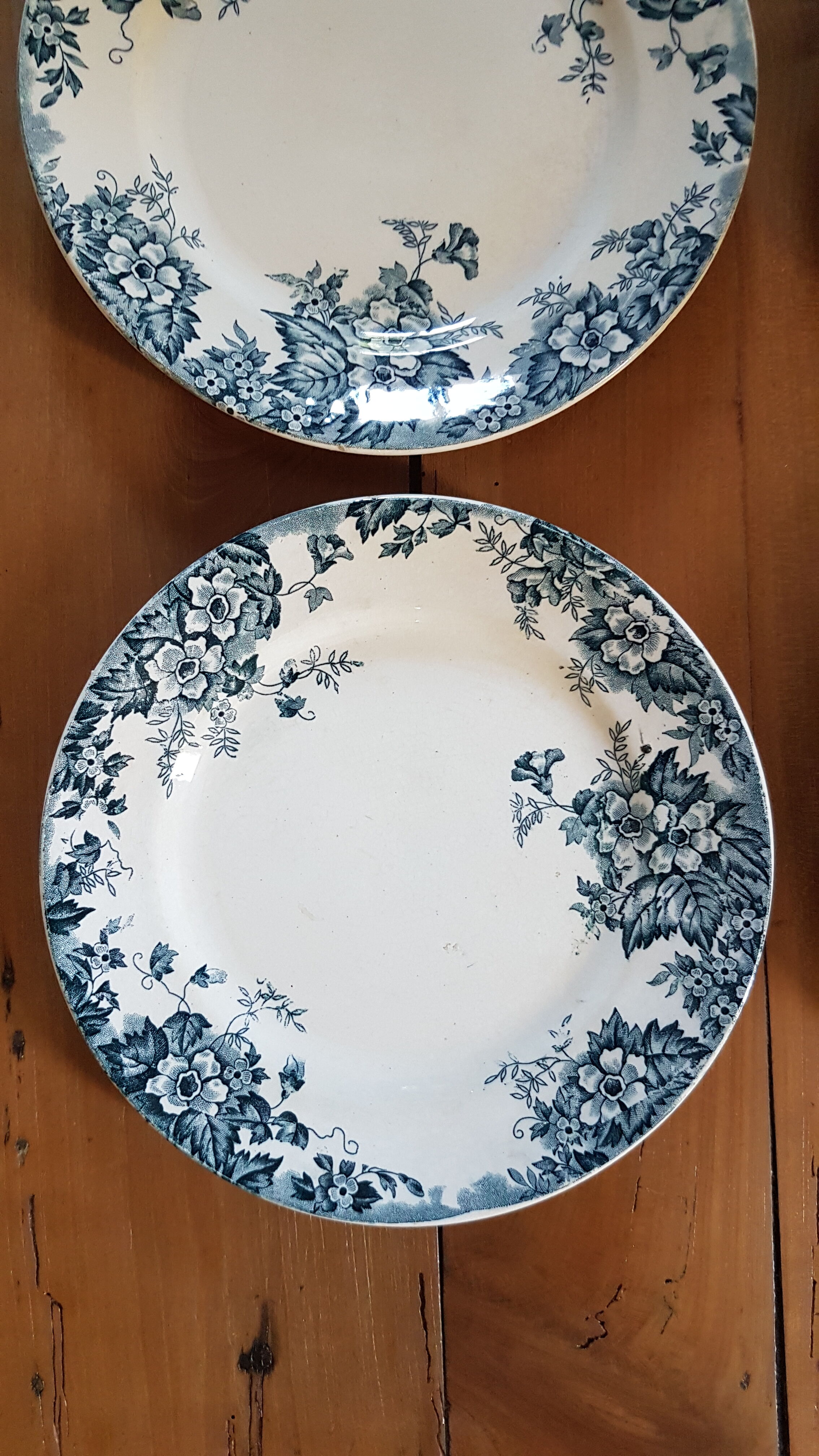 Set of 8 flat plates Saint Amand and Hamage