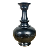 Jean Marais black ceramic vase