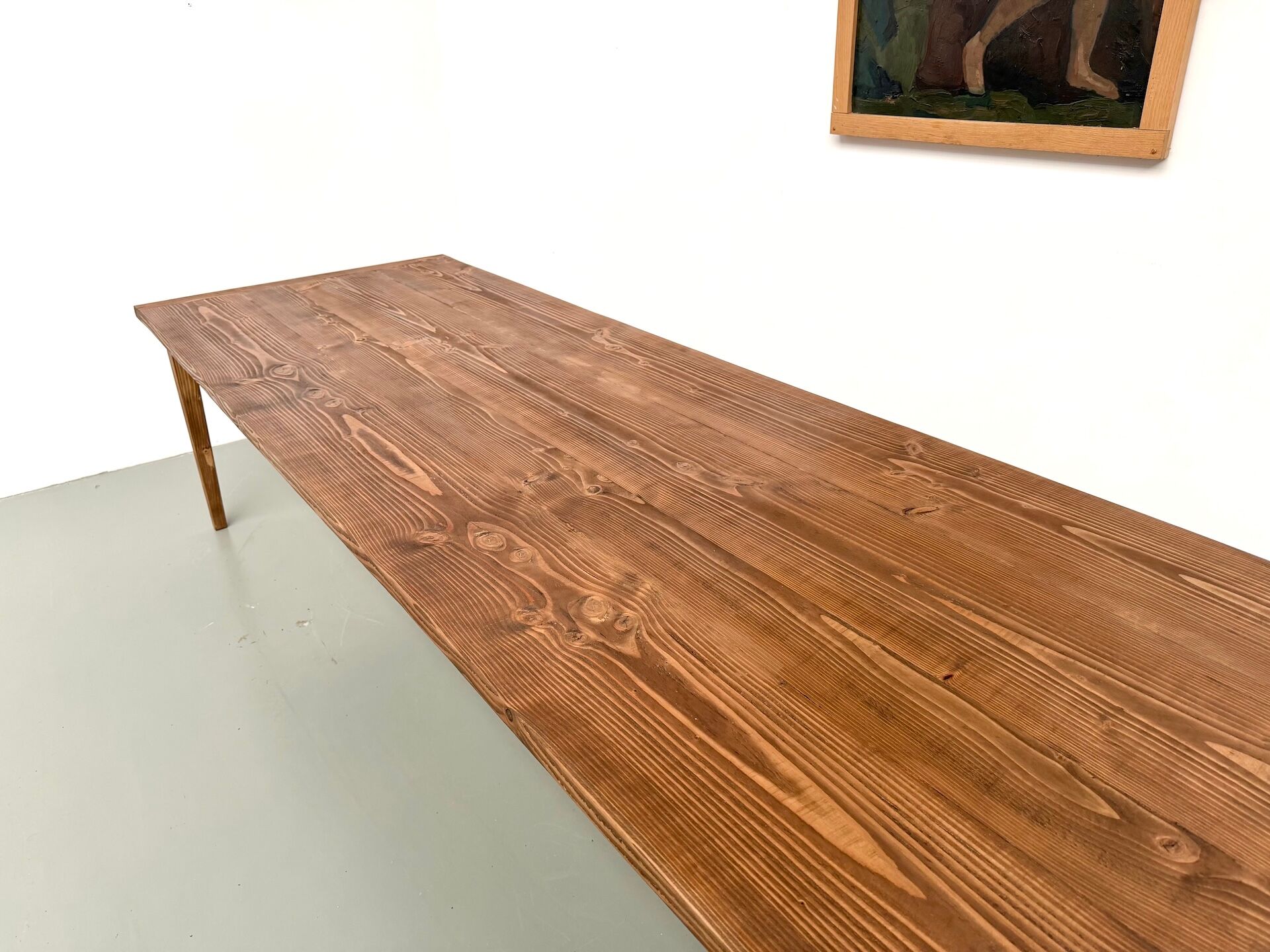 XXL table in solid pine, circa 1970