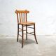 Chaise de bar vintage en bois par les éditions Luterma