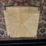 6 high-backed straw chairs