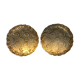 2 snail wall lamps amber glass by Helena Tynell 1960