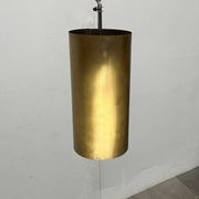 Brass tube pendant lamp in mid-century style, 1960s.