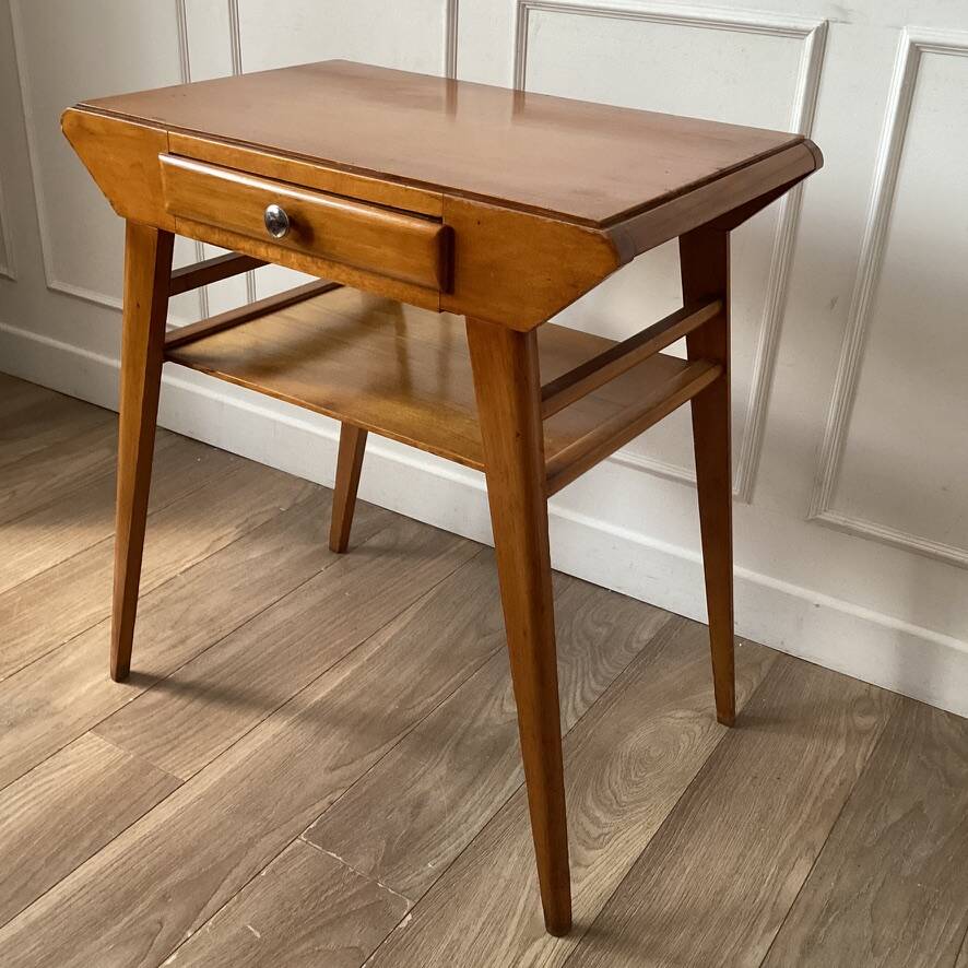 Vintage console with compass feet
