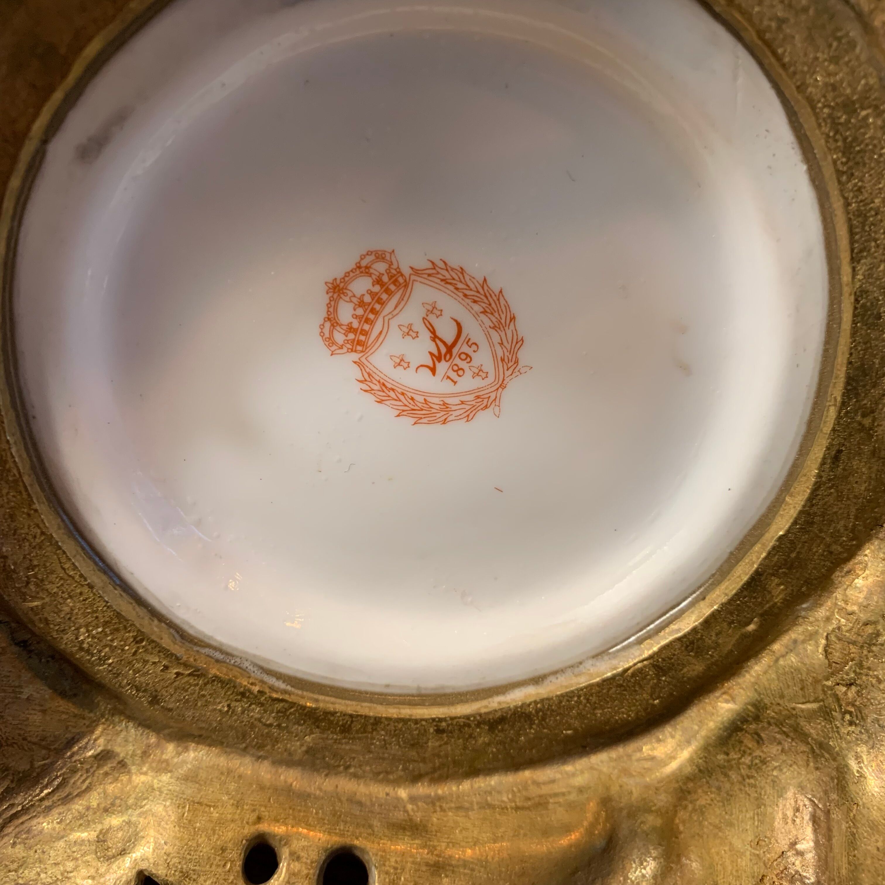 Pair of candle holders "Parrots"