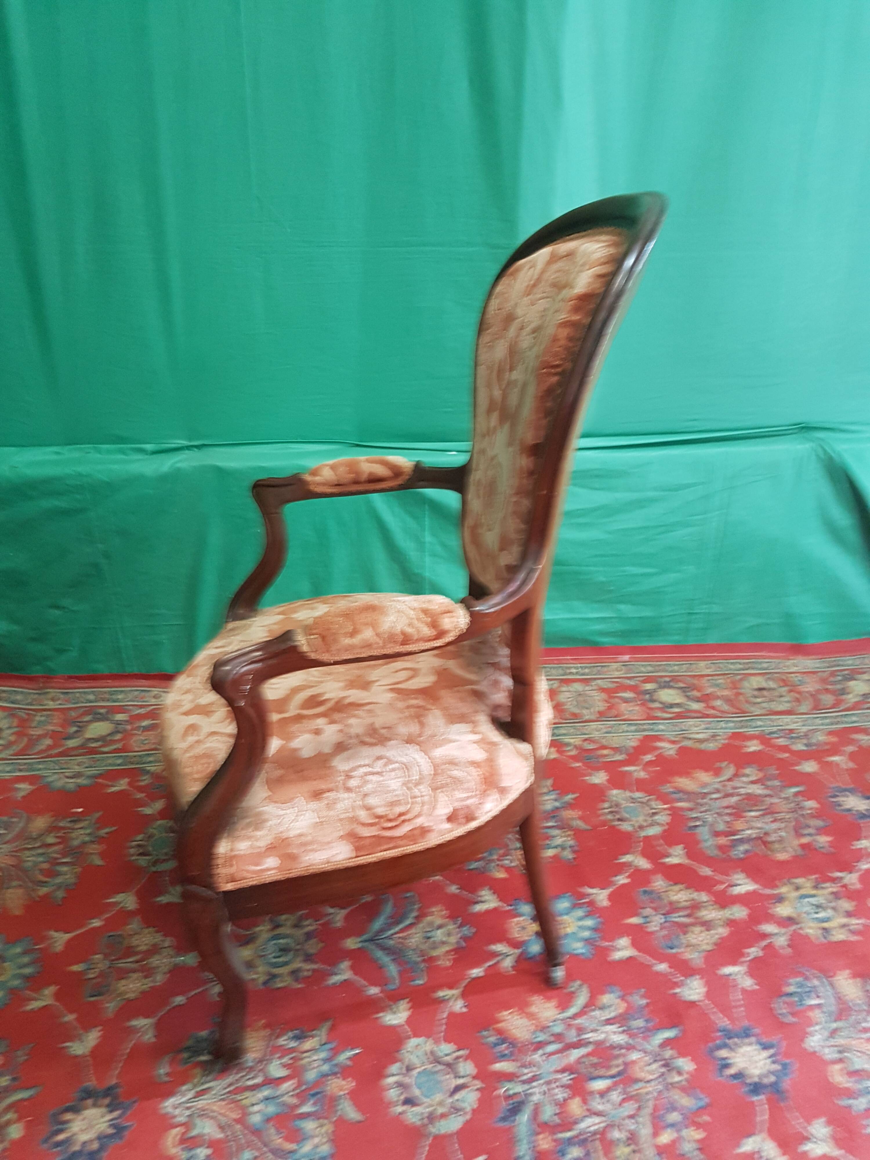 Mahogany armchair