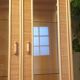 Rattan glass cabinet