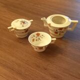 Haviland sugar bowl, jug and cup set