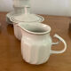 Service à café vintage en porcelaine blanche de Hollóháza Hongrie
