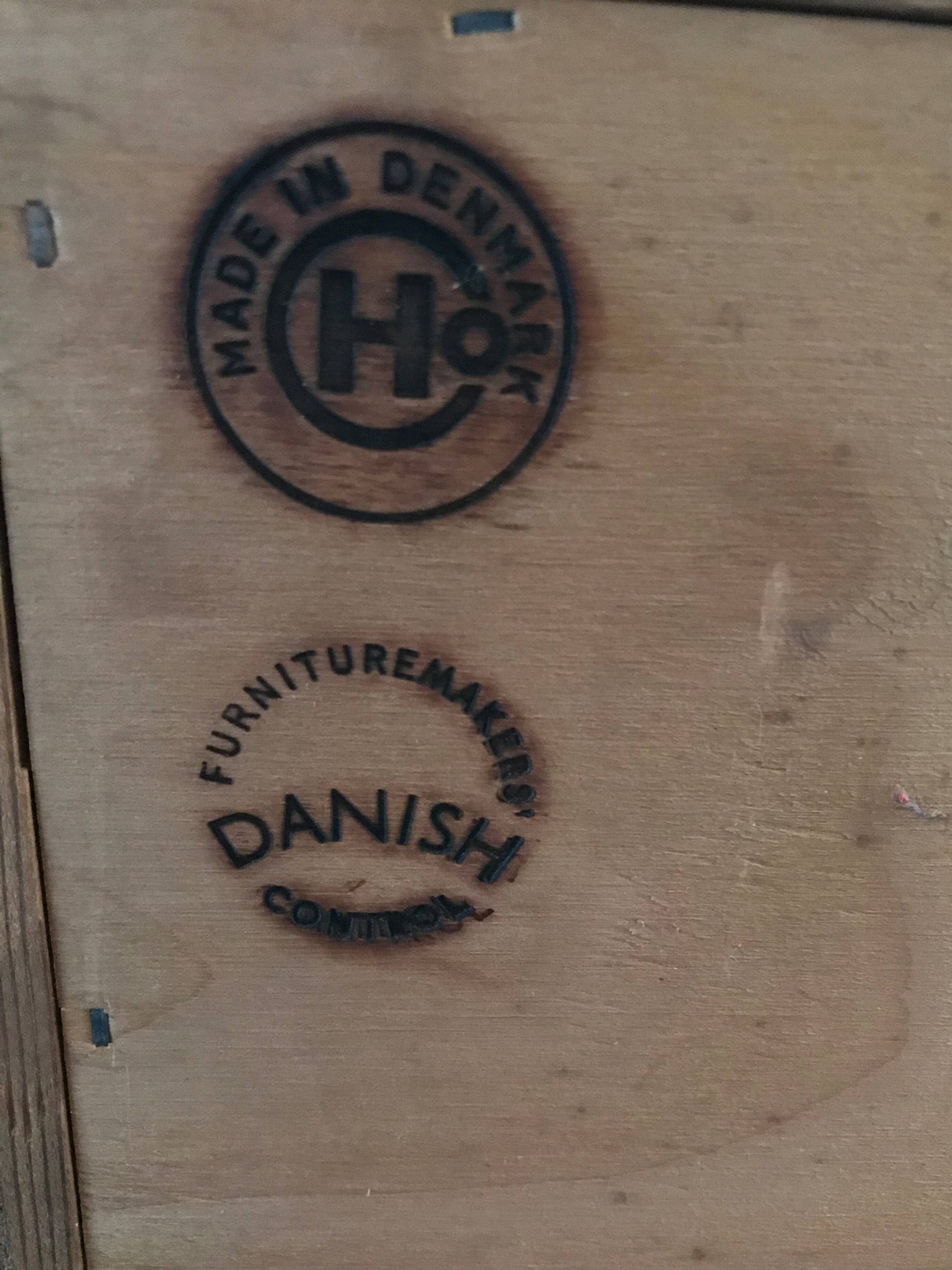 Poul Hundevad scandinavian rosewood bookcase, 1960s