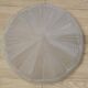 French Vintage Art Deco White Opaque Glass Abstract Platform Light Shade