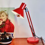 Red industrial lamp