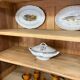 Antique two-body buffet in solid wood (restored)