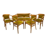 Groupe de sièges Art déco par Otto Wagner