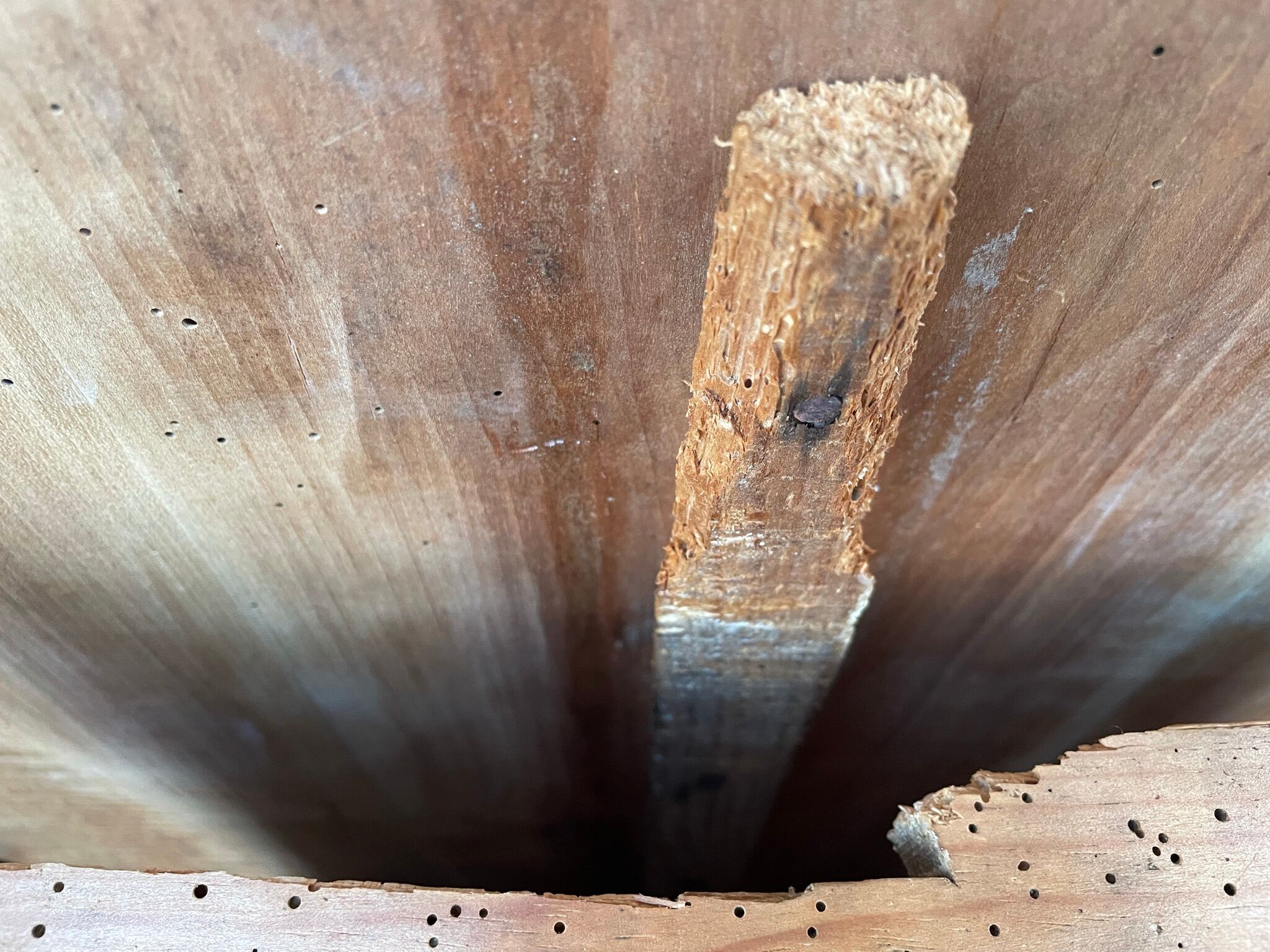 Painted wooden farmhouse table L120