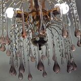 Vintage  Murano Waterfall Chandelier