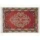 Hand-knotted Small Rug. Vintage Doormat. Turkish Seat Cover. Entryway Rug. Kitchen Mat. Bath Mat