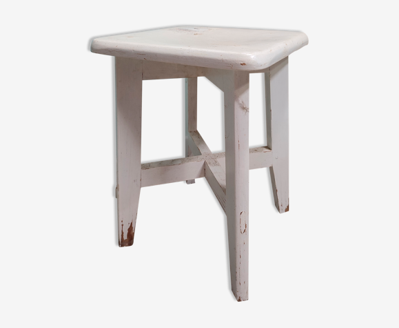 Tabouret d'atelier vintage en bois