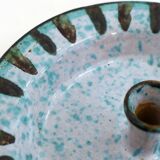 Midcentury speckled candle holder