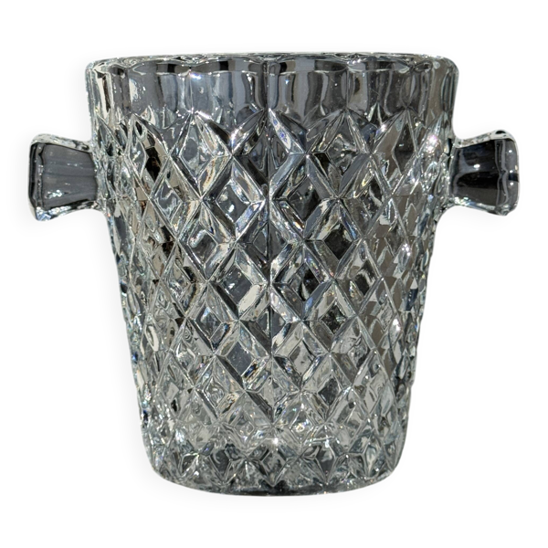 Mini seau à glaçon en verre vintage classique H14 D12