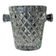 Classic vintage glass ice bucket H14 D12