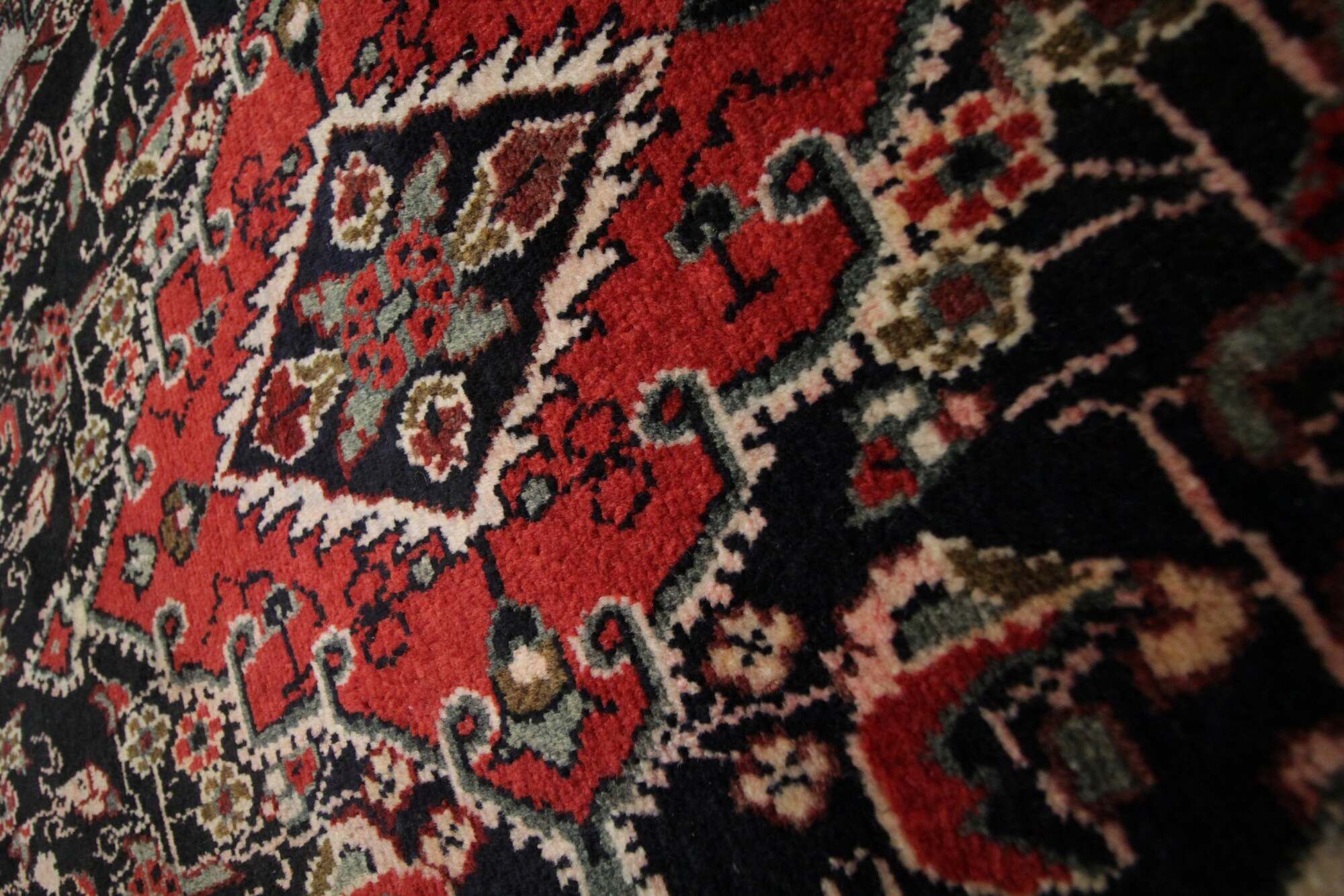 Handmade Oriental Wool Runner, Long Stair Runner Rustic Medallion Carpet