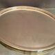 Tray with oval handles in the silver metal Louis-Philippe style