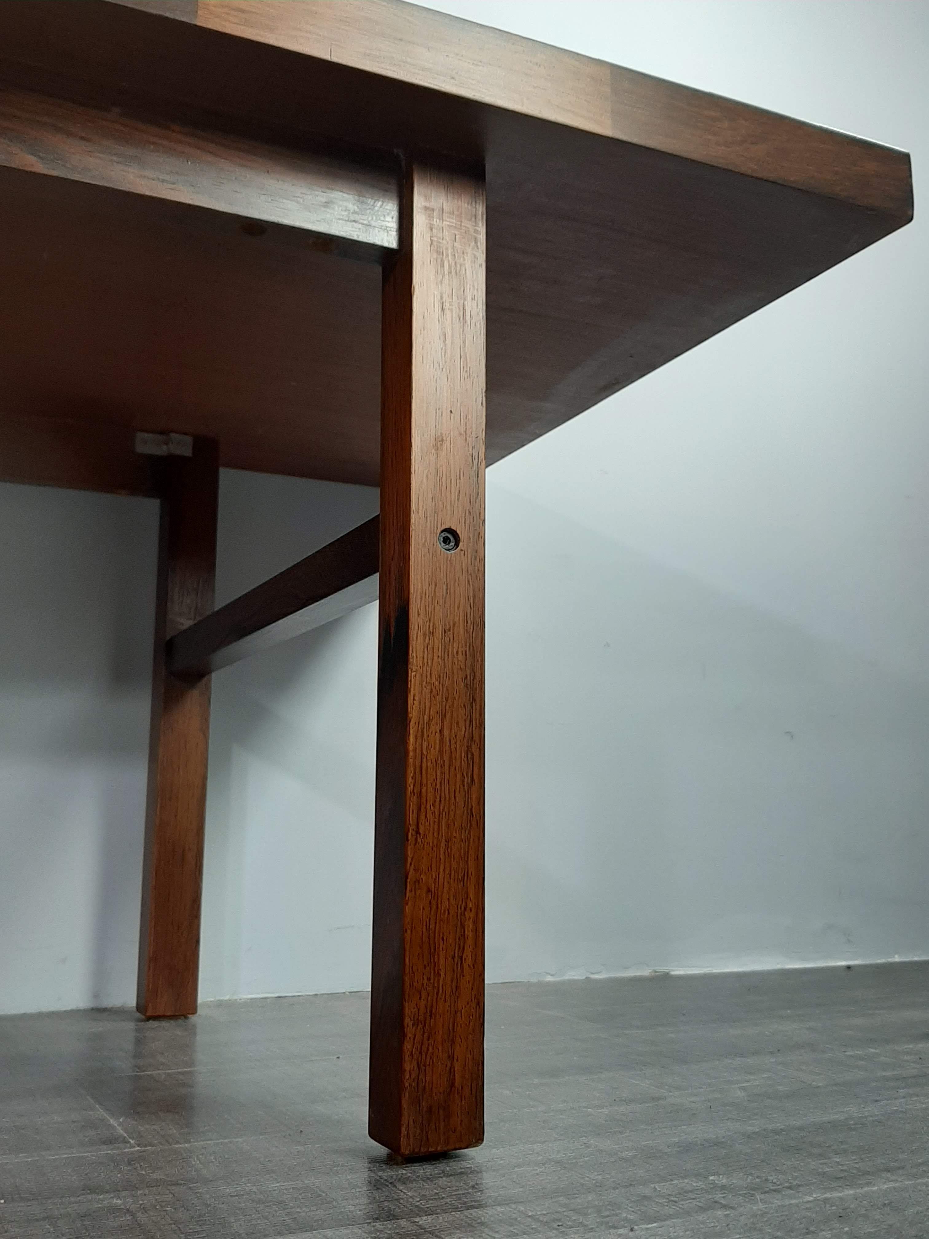 Large Table Bass in Palissandre, Vintage Scandinavian 1960s