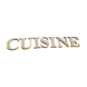 Lettres cuisine, en bois