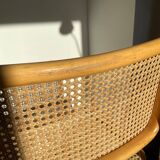 Paire de chaises cannées italiennes design Breuer