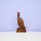 statue d'oiseau vintage en bois sculpté à la main