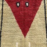 Large Moroccan Berber Rug Boujaad in Wool ideal Living room or bedroom, 200x290 cm