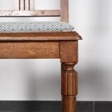 Set of 4 Art Deco chairs in carved wood.