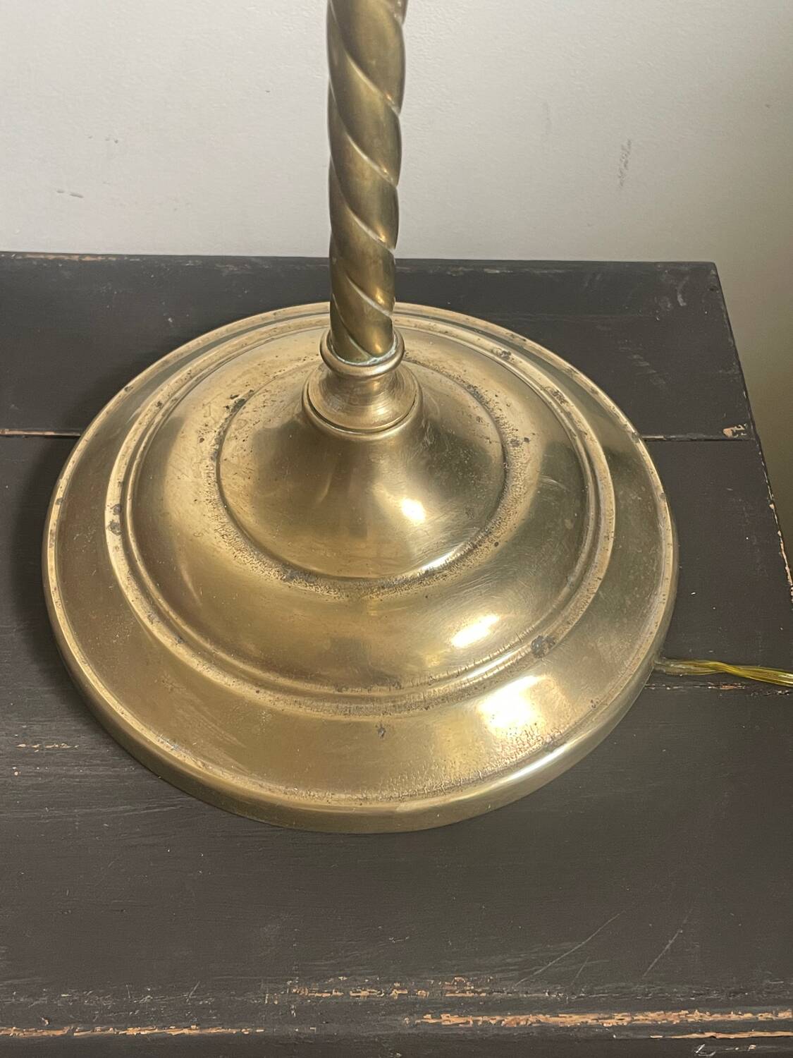 Vintage 4-light brass lamp