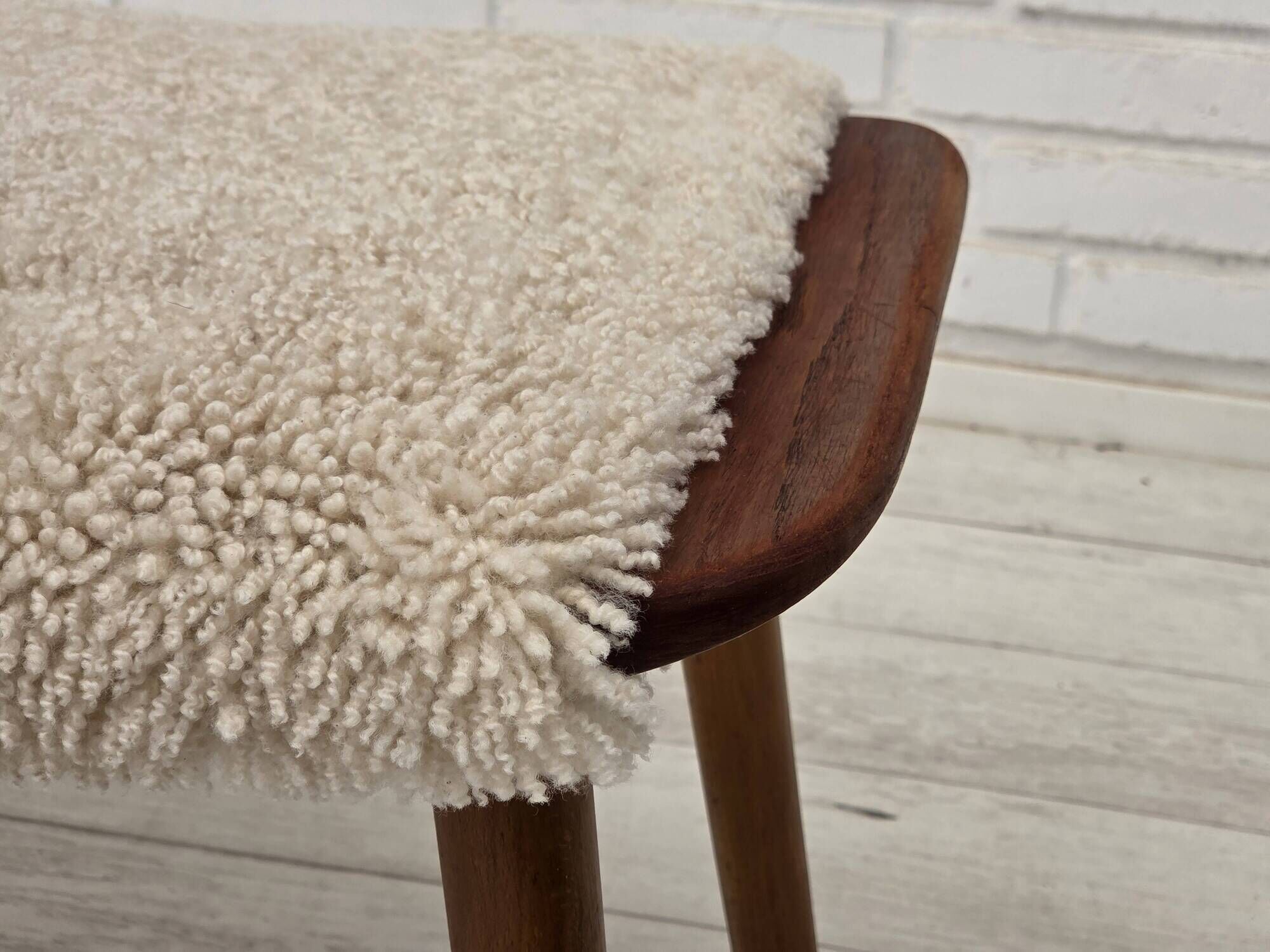 1960s, Danish design by A. Christensen for Slagelse Møbelværk, sheepskin.