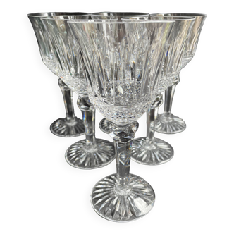6 Red/White Wine Glasses – Mouth Blown and Hand Cut Crystal
