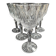 6 Red/White Wine Glasses – Mouth Blown and Hand Cut Crystal