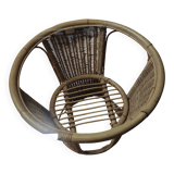 Vintage rattan coffee table