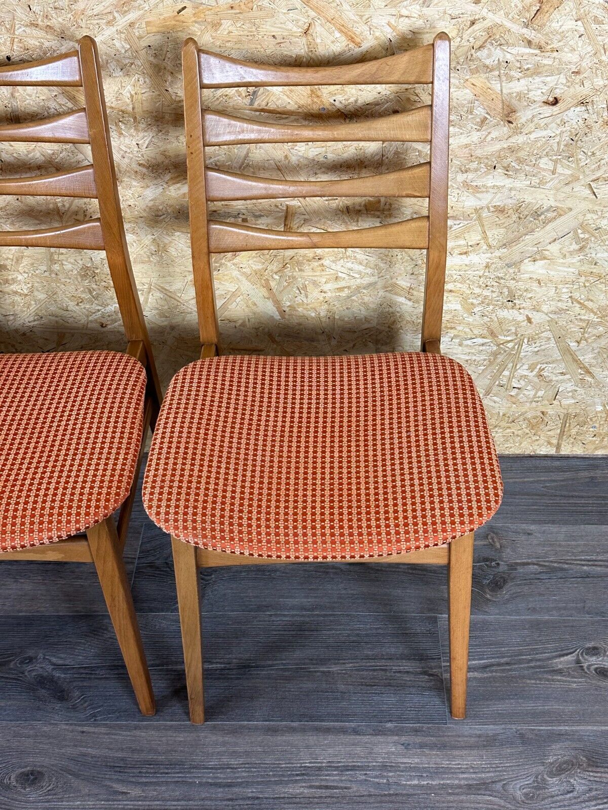 4x 60s 70s dining chair dining chair mid century Danish modern design