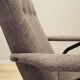Fauteuil gris, design italien, années 1970, production : Italie