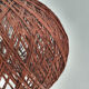 Vintage pendant light in brown rope, The Netherlands 1960's