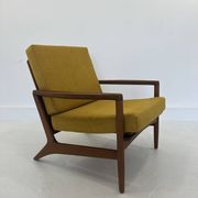 Fauteuil lounge danois vintage en teck, années 1970