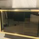 Sideboard, black lacquered and brass Hi-fi unit by Roche Bobois, circa 1970
