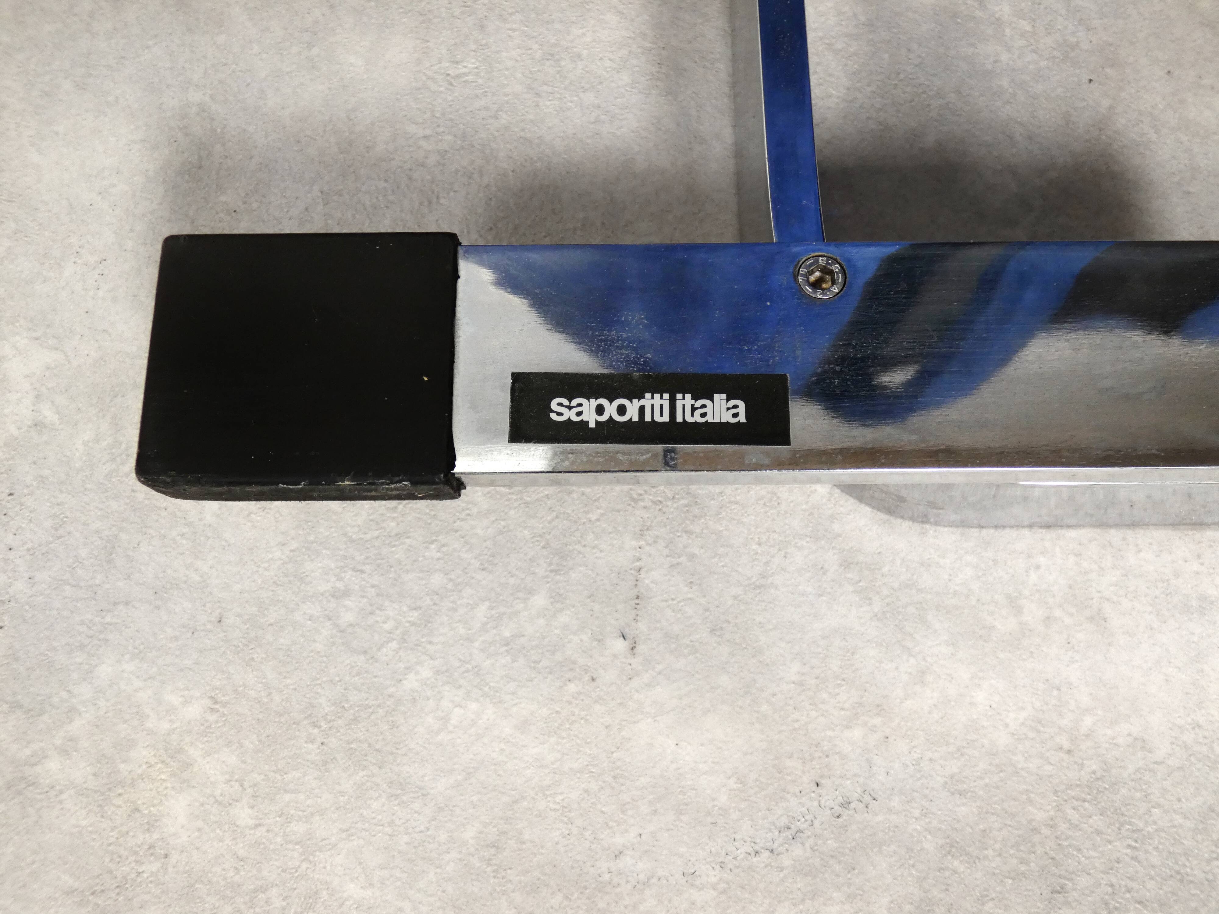 Chaises Saporiti Onda - daim bleu