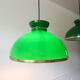 Green opaline pendant light