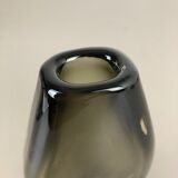 Nils Landberg 'Sommerso' smoked glass vase for Orrefors, Sweden, 1970s