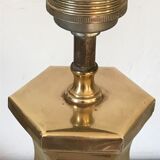 Brass hexagonal lamp