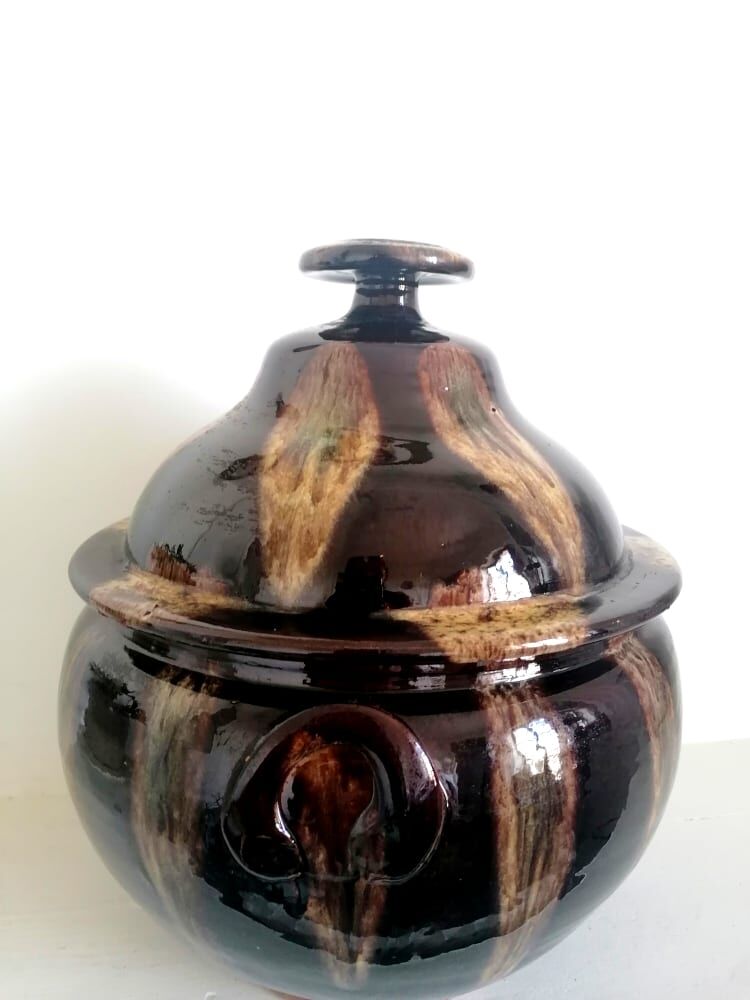 XXL vintage ceramic soup bowl
